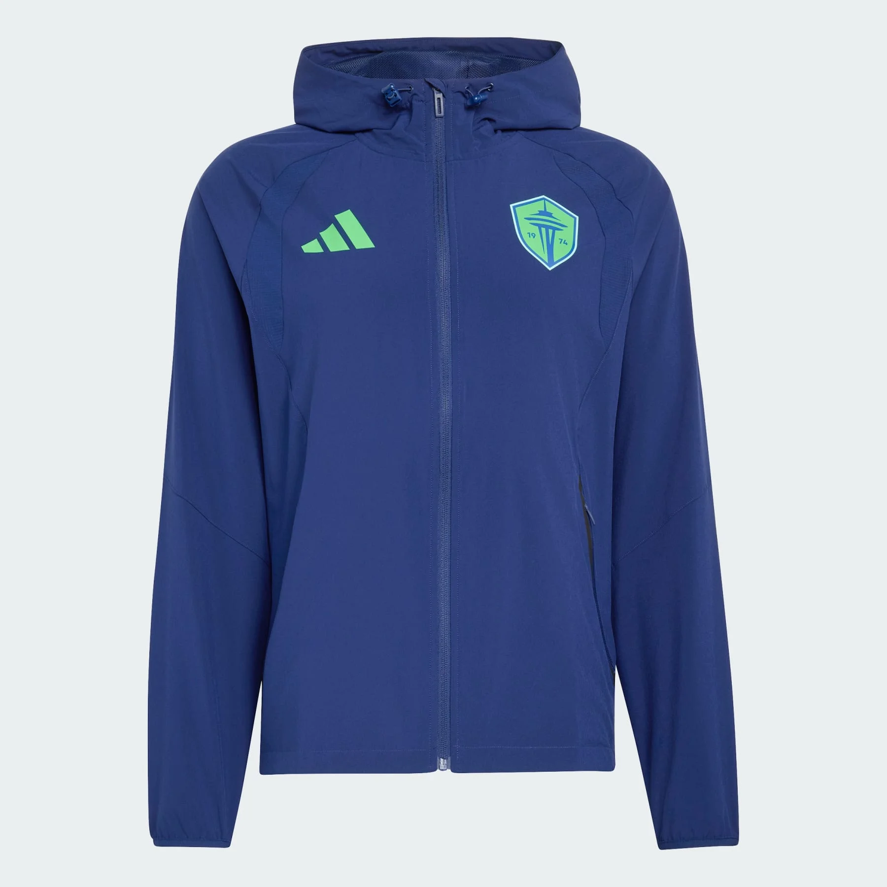 Seattle Sounders Tiro Travel Full Zip Windbreaker - 1