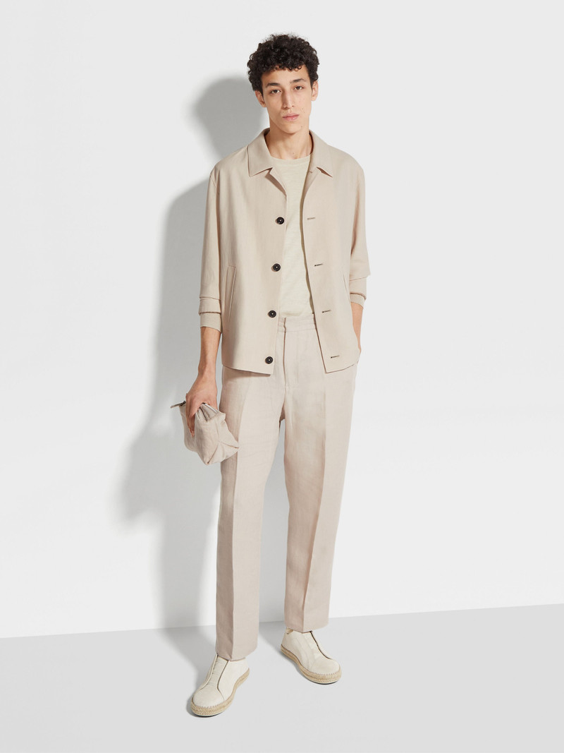 ZEGNA OASI LINO CHORE JACKET outlook
