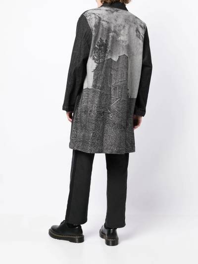 UNDERCOVER house-graphic coat outlook