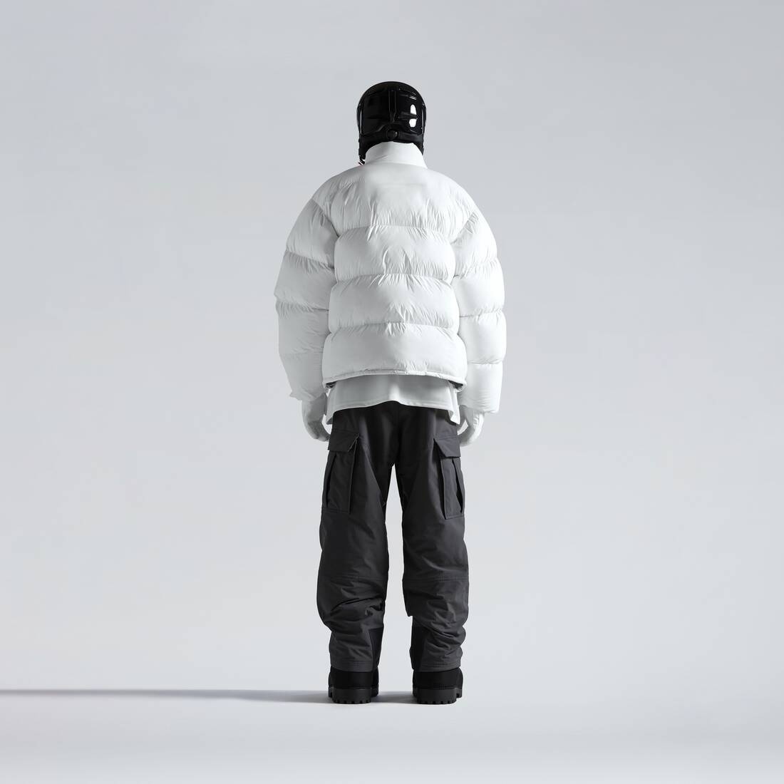 Men's Skiwear - 3b Sports Icon Ski Puffer in White - 4