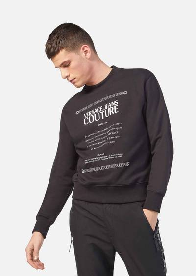 VERSACE JEANS COUTURE Etichetta Sweatshirt outlook