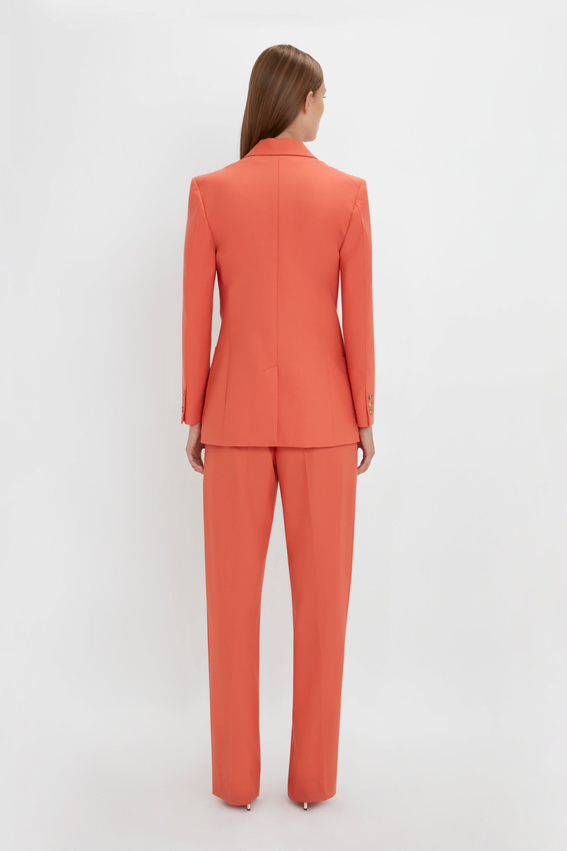 Patch Pocket Jacket In Papaya 4