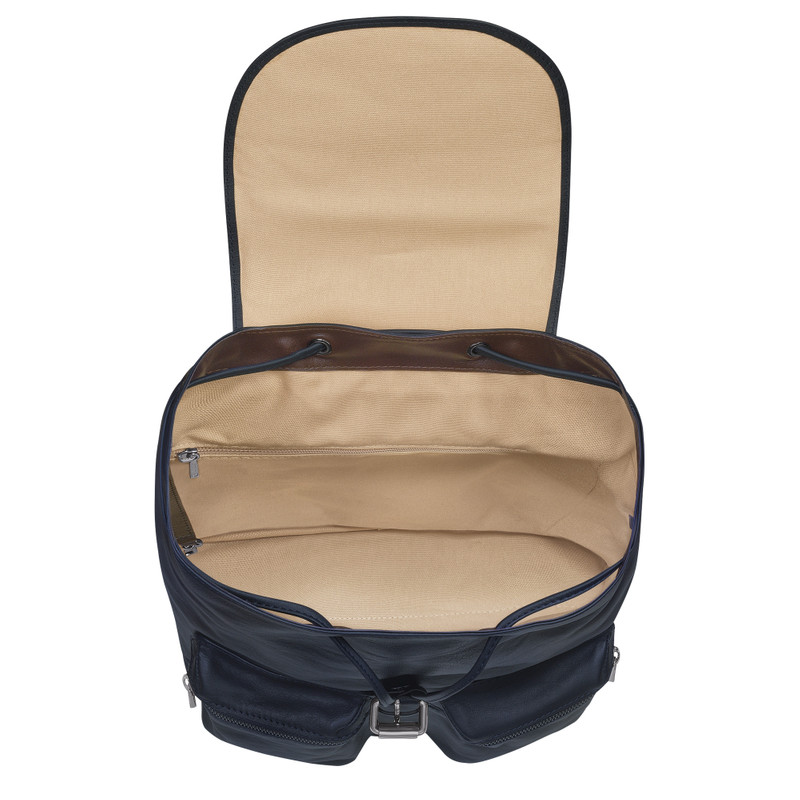 Longchamp 3D M Backpack Midnight Blue - Leather 5