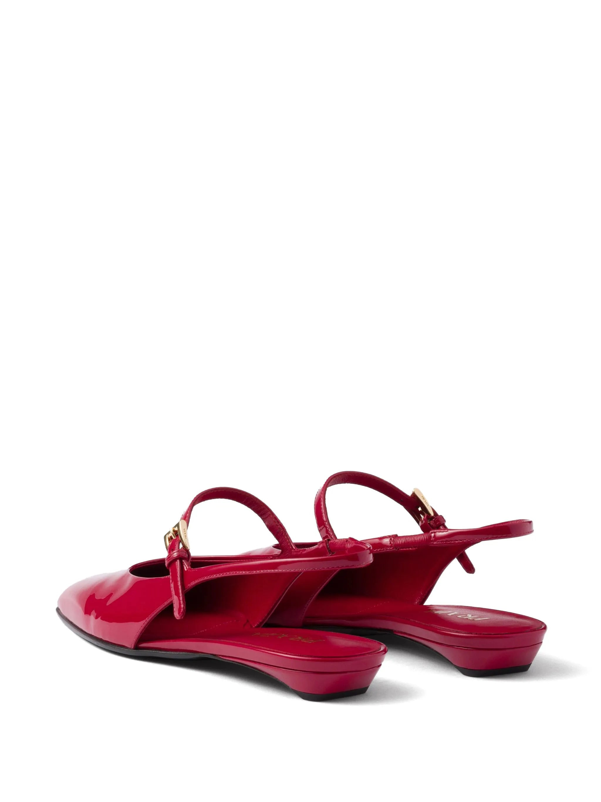 leather slingback ballerina shoes - 3