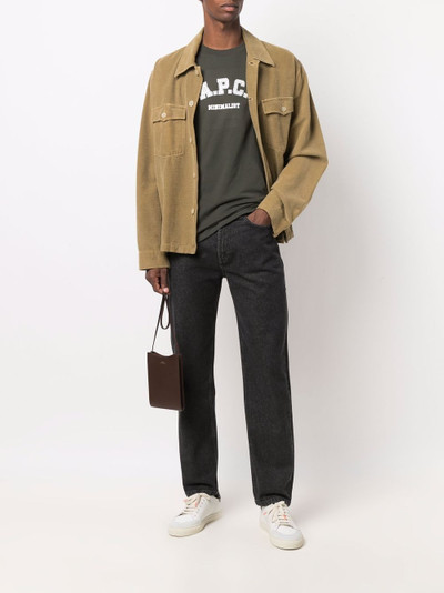 A.P.C. Coddie varsity logo-print T-shirt outlook