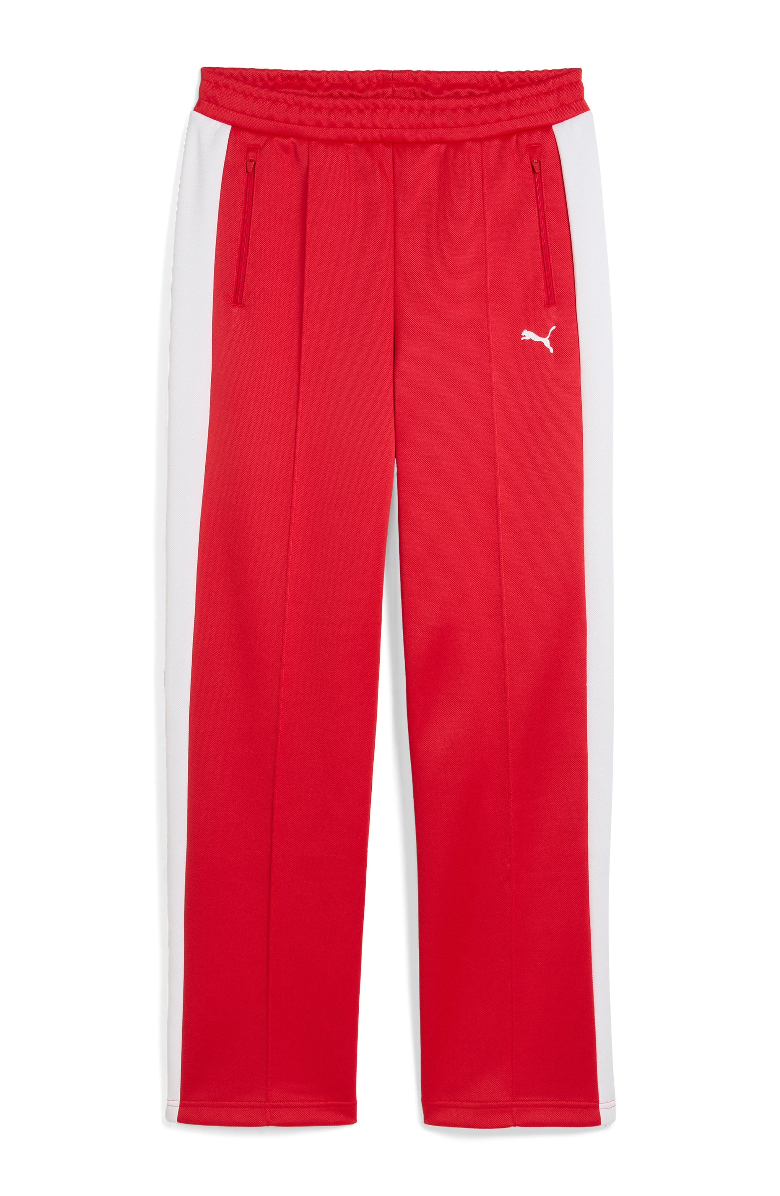 PUMA T7 Always On Straight Track Pants in For All Time Red at Nordstrom - 1