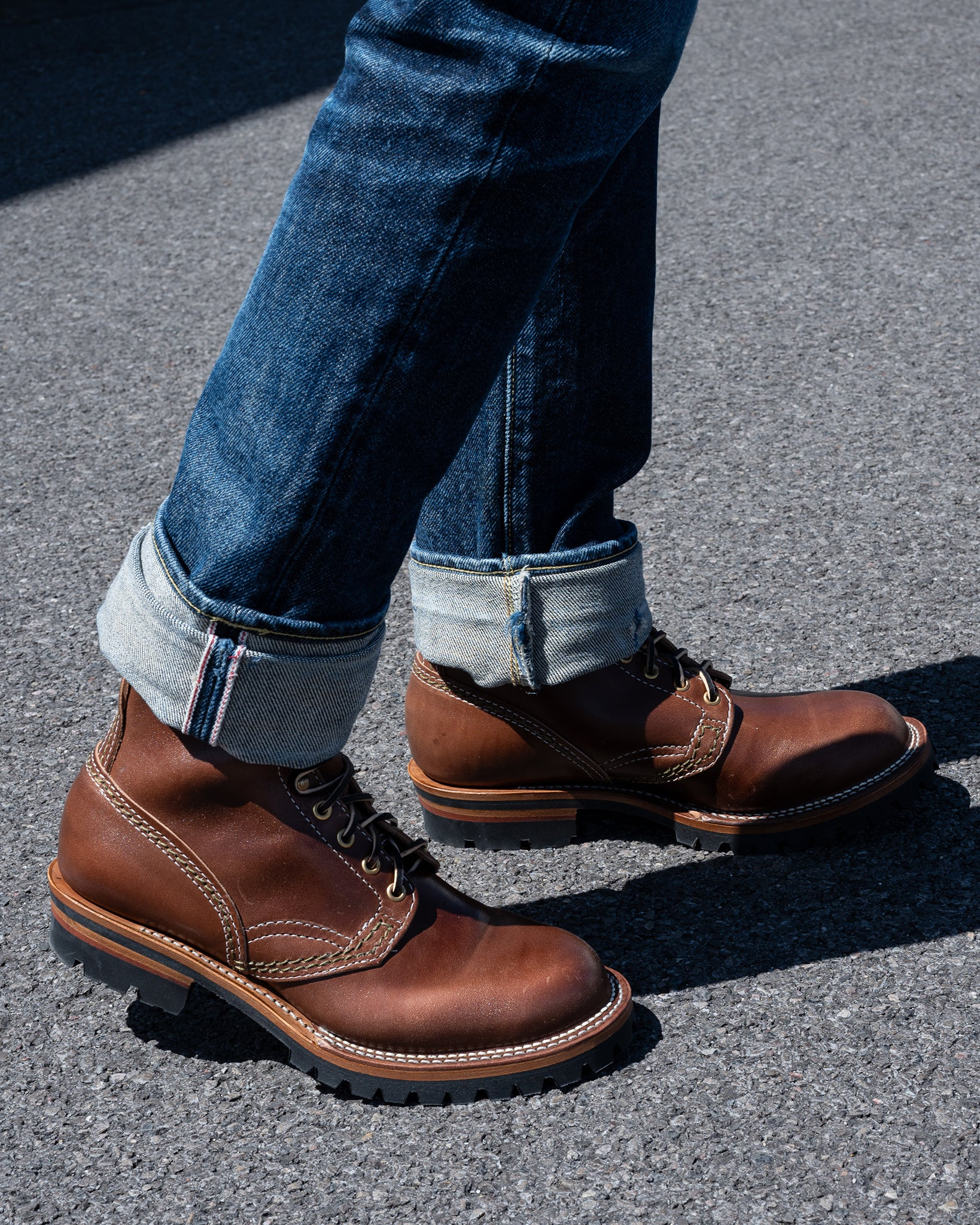 IHWE-JMHH-BRN Iron Heart Int'l x Wesco® - 8" Horween Horsehide Jobmaster® Boot - Brown - 9