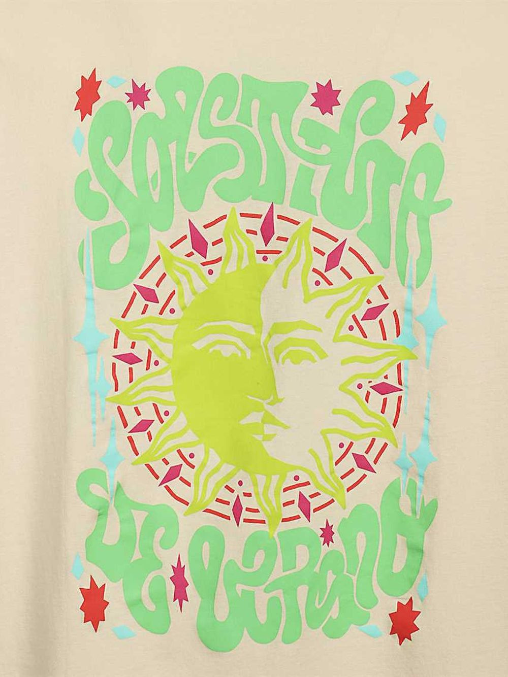 solstice sun-graphic T-shirt - 3