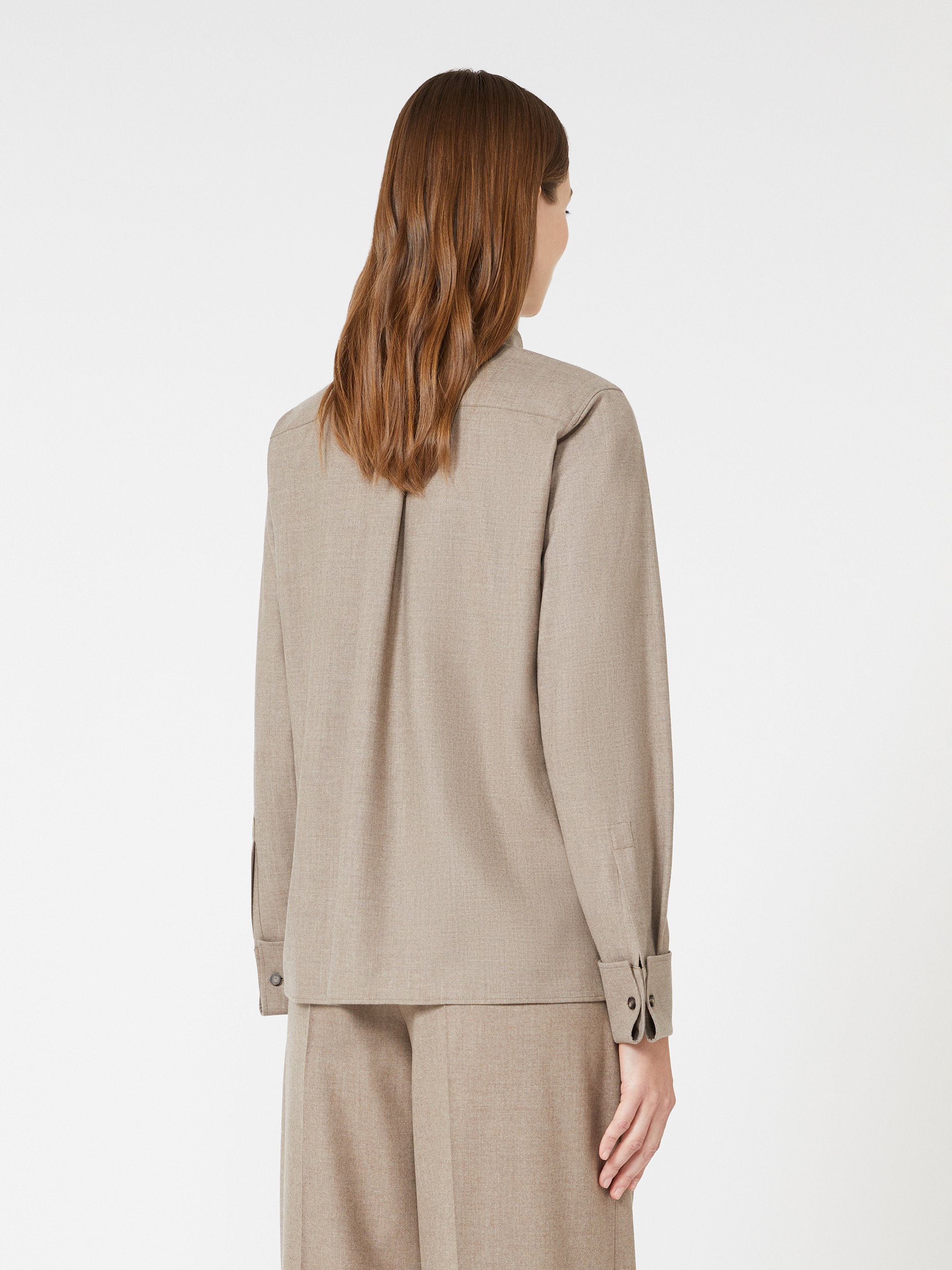 TEBAIDE Cashmere foulé shirt - 4