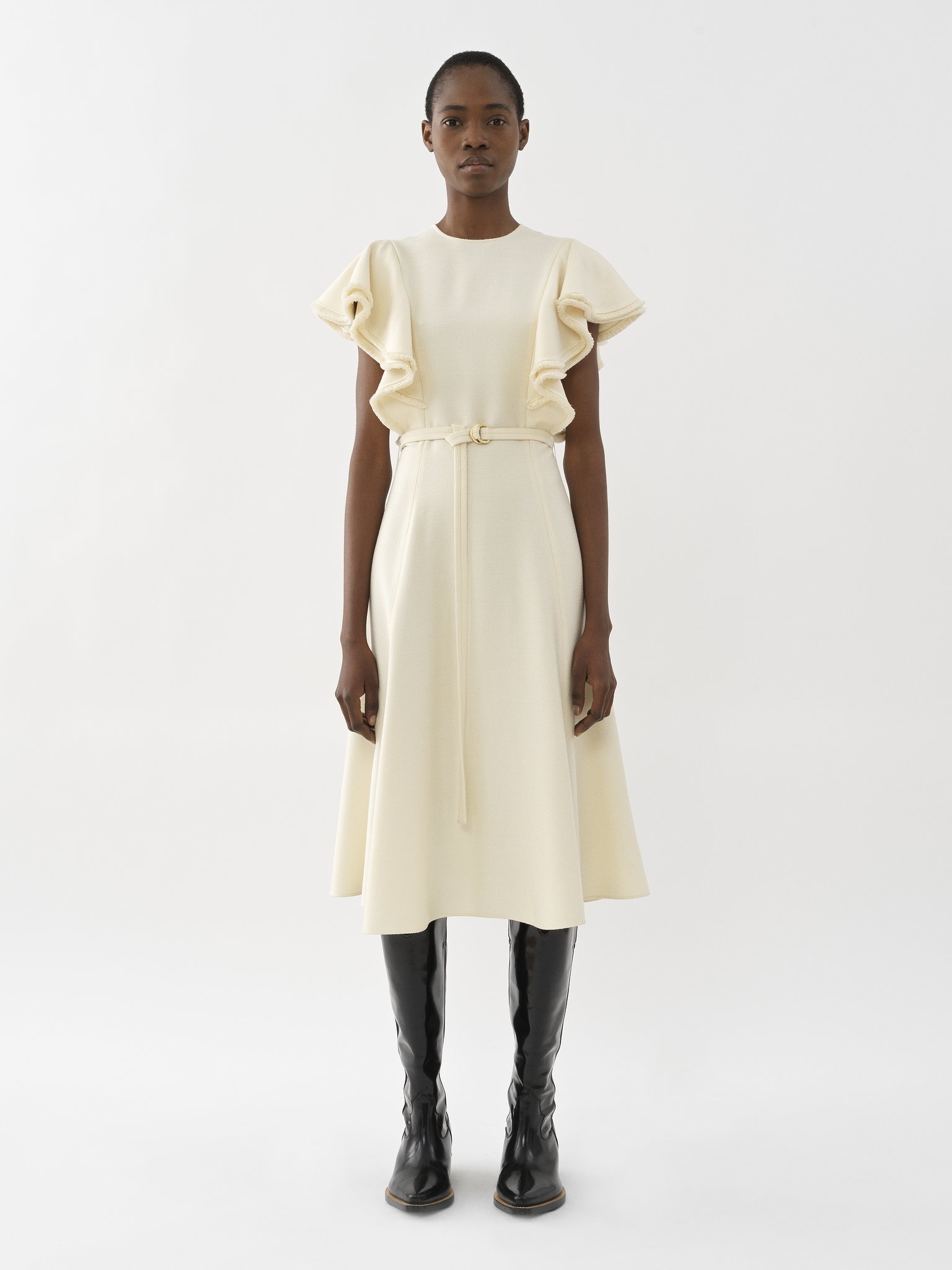 WING-SLEEVE MIDI DRESS - 2
