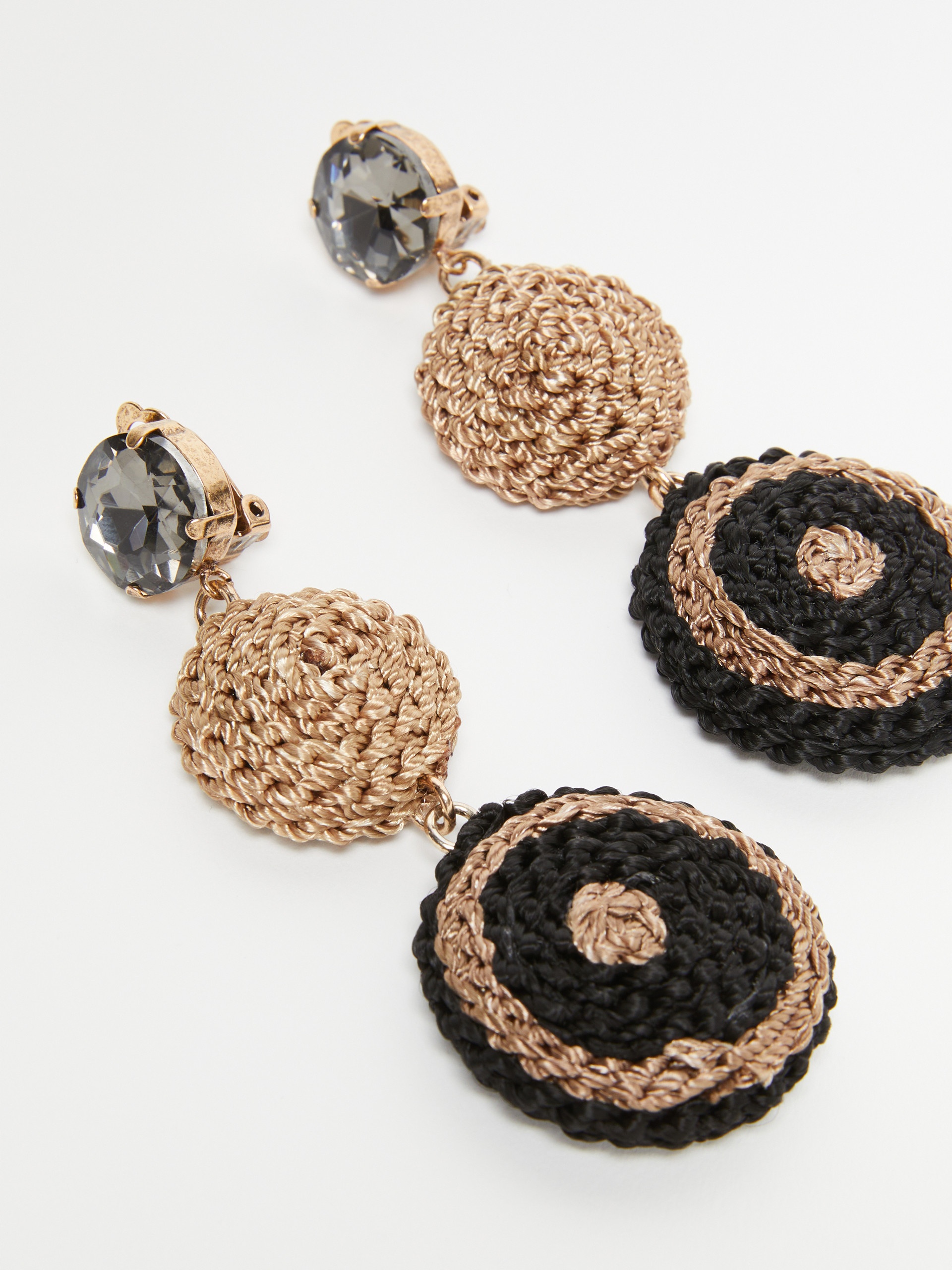 VIOLANTE Embroidered drop earrings - 2