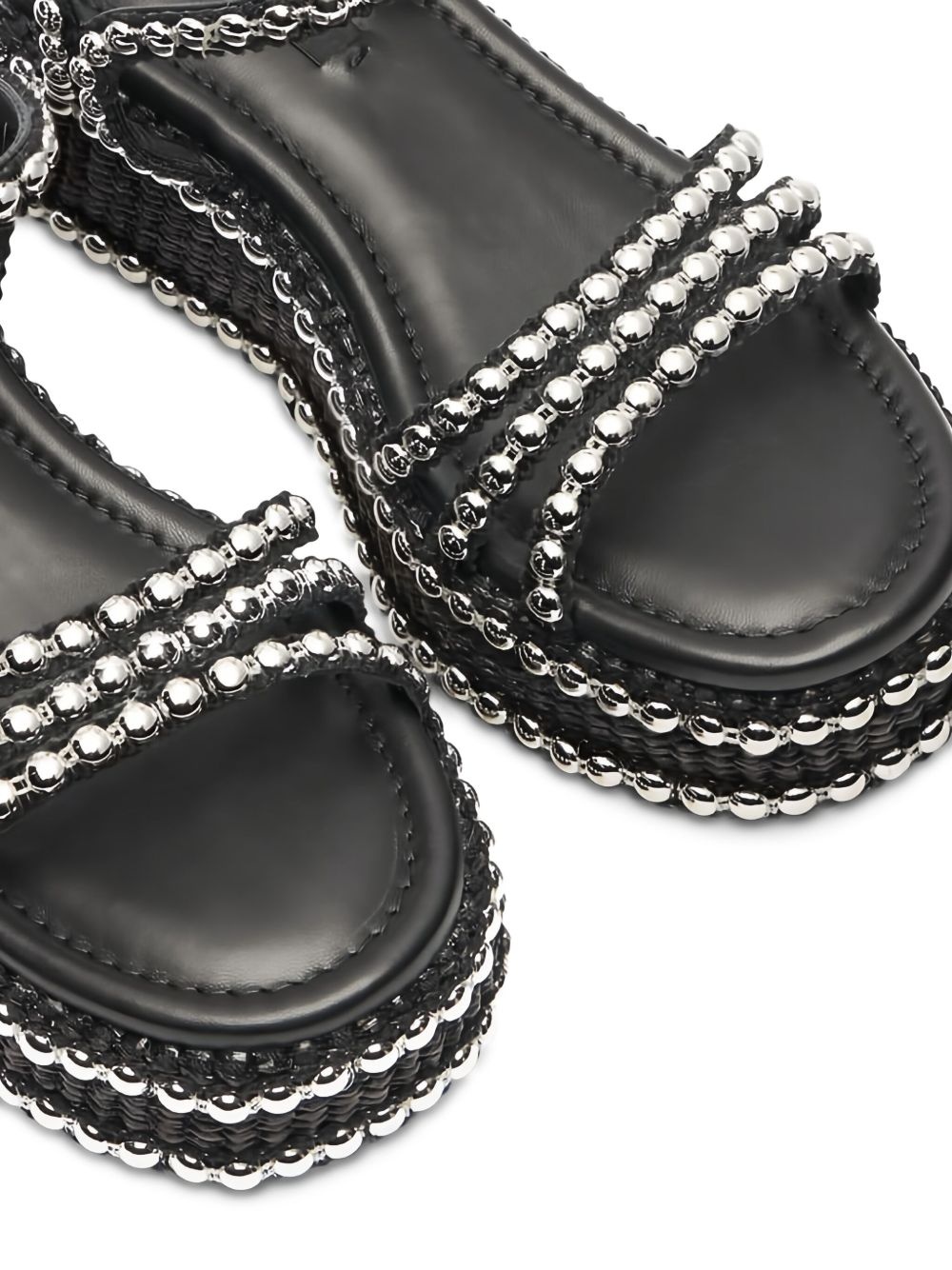 beaded heeled sandals - 3
