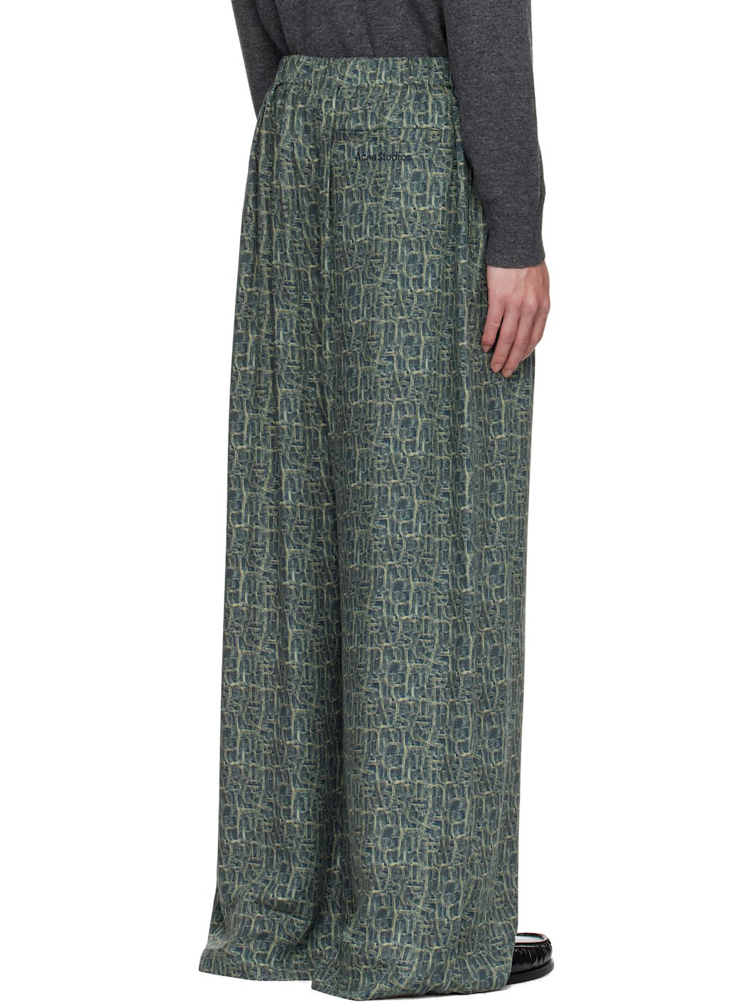 Blue Monogram Trousers - 3