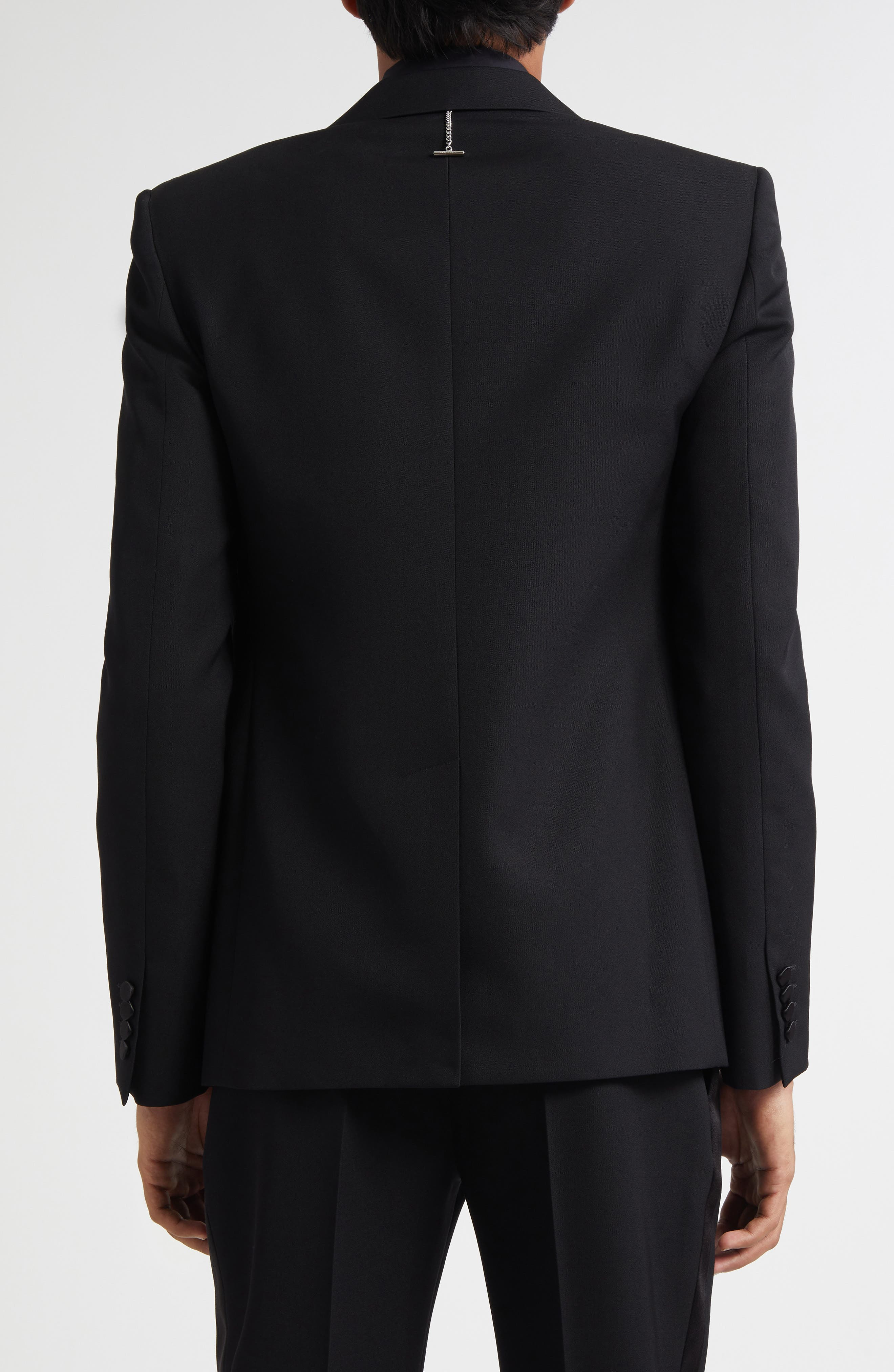 McQueen Sailor Tattoo Rose Wool Dinner Jacket in Black at Nordstrom - 3