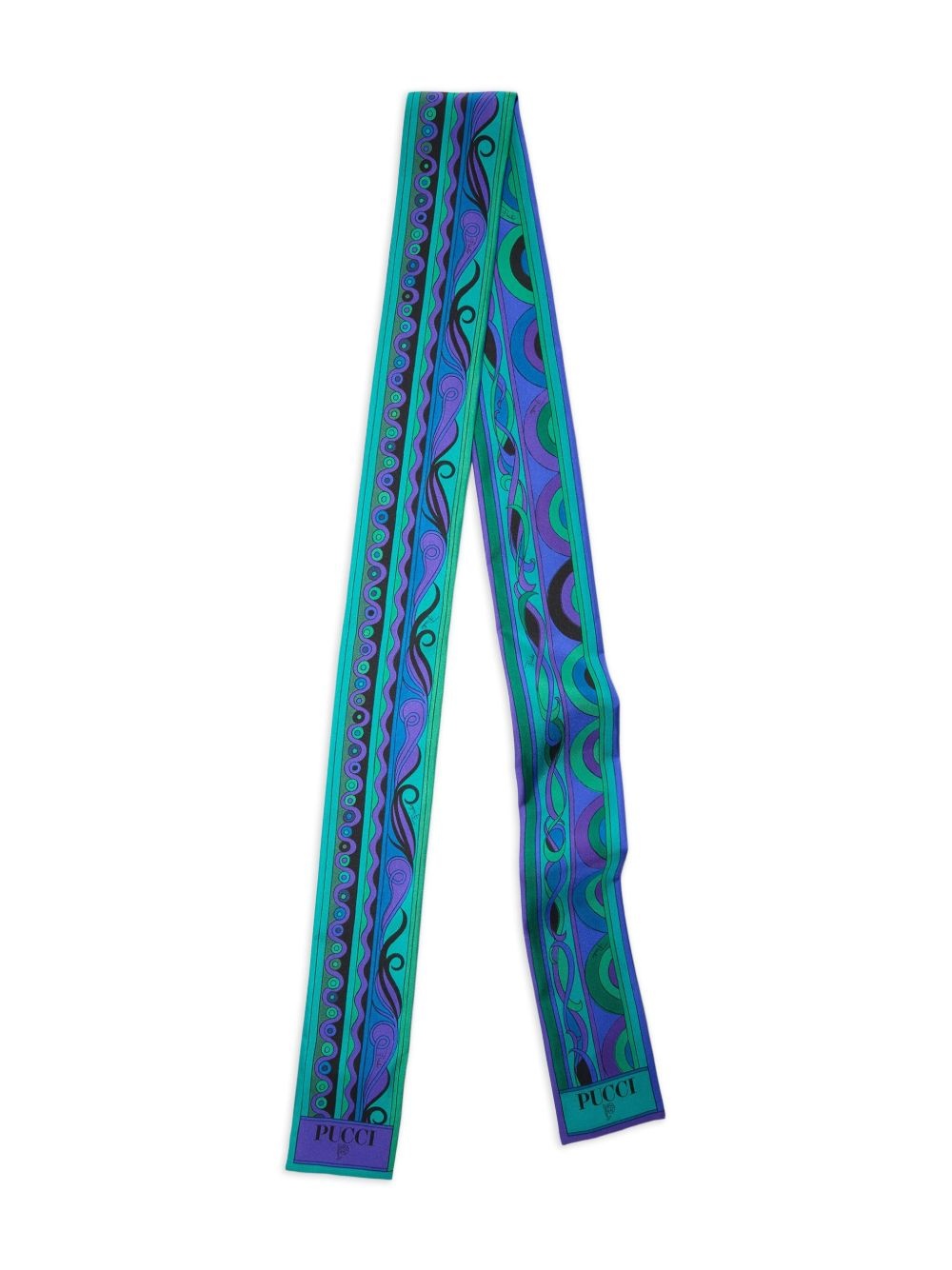 printed silk scarf - 1