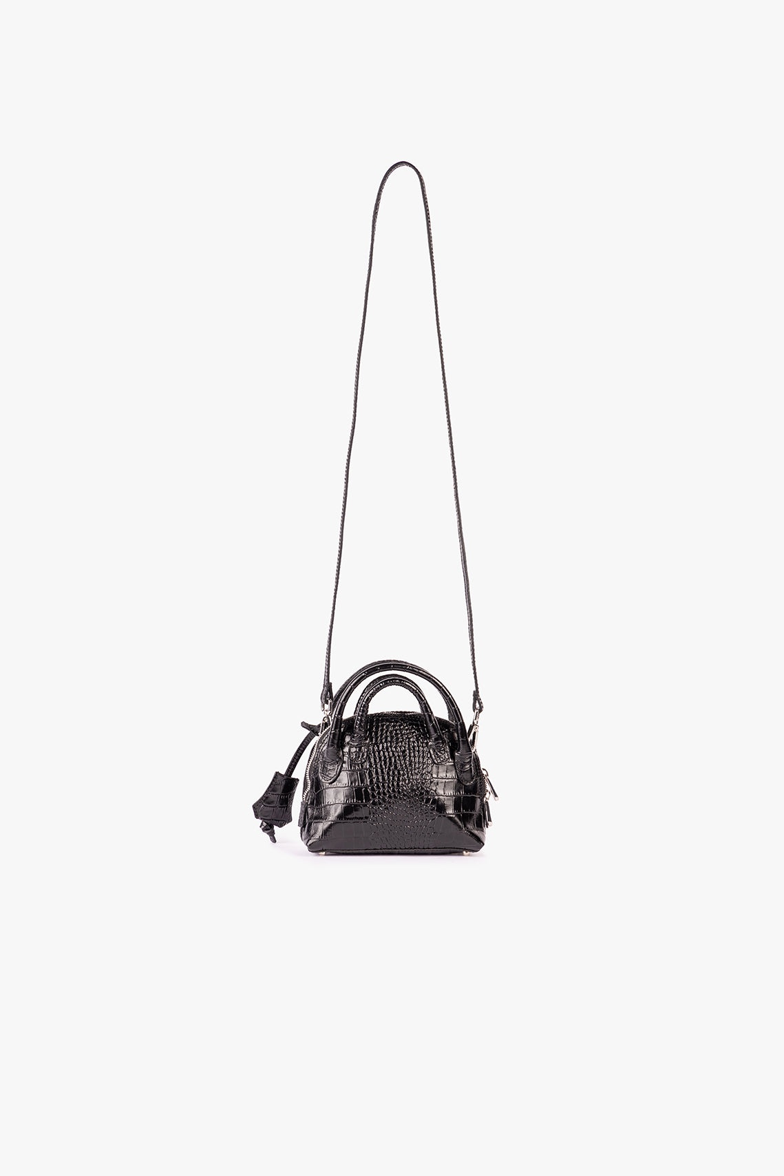 SMALL LIV DOUBLE HANDLE BAG BLACK - 3