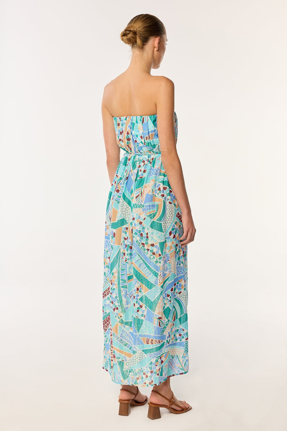 Long Dress Mara - Blue Mosaic - 3