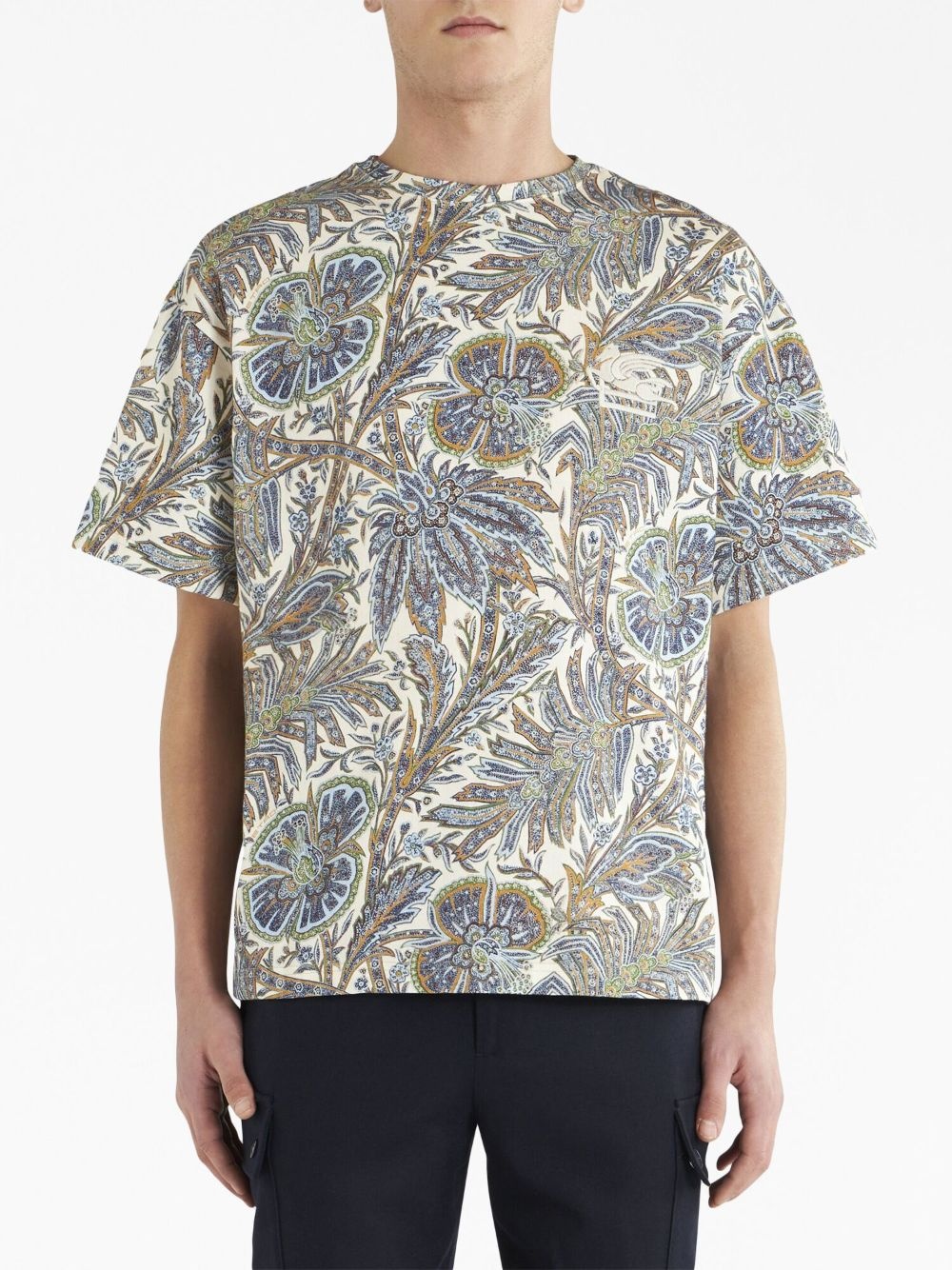 paisley-print cotton T-shirt - 2