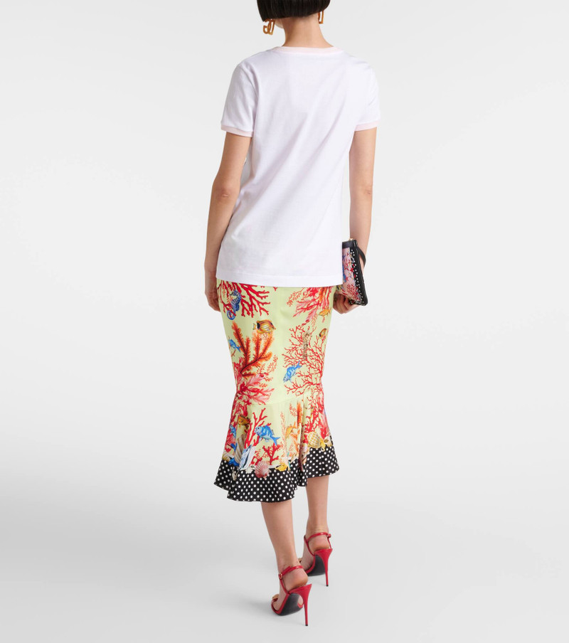 Capri printed cotton jersey T-shirt 3