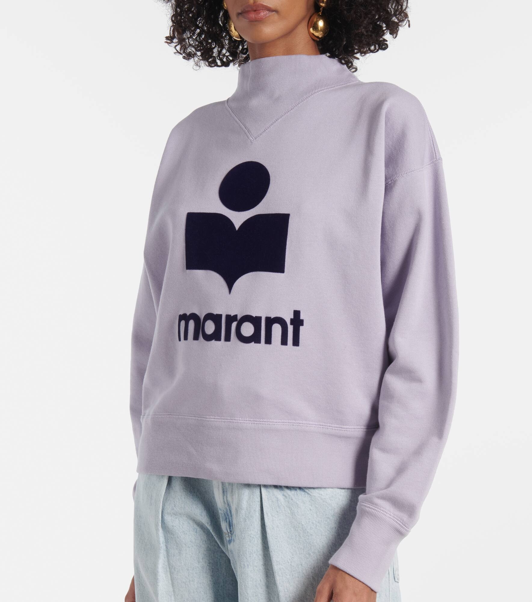 Moby cotton-blend fleece sweatshirt - 5