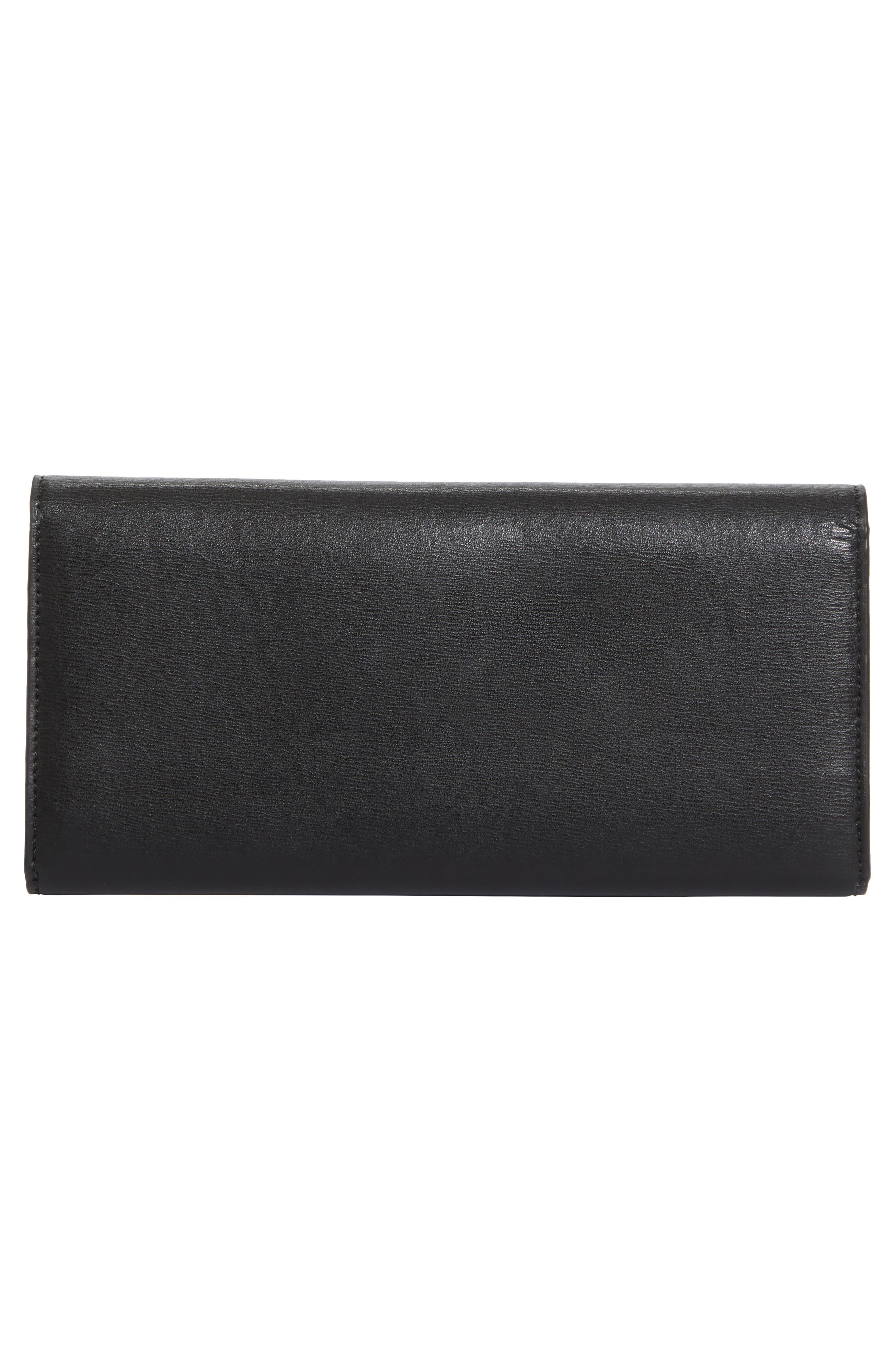 TOTEME T-Lock Croc Embossed Leather Wallet in Black at Nordstrom - 4