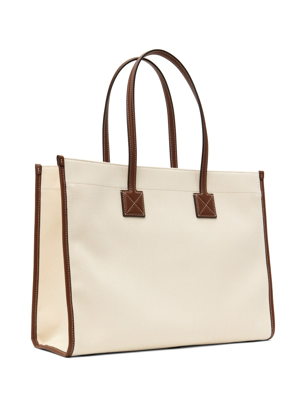 Off-White & Tan Medium Freya Tote - 3