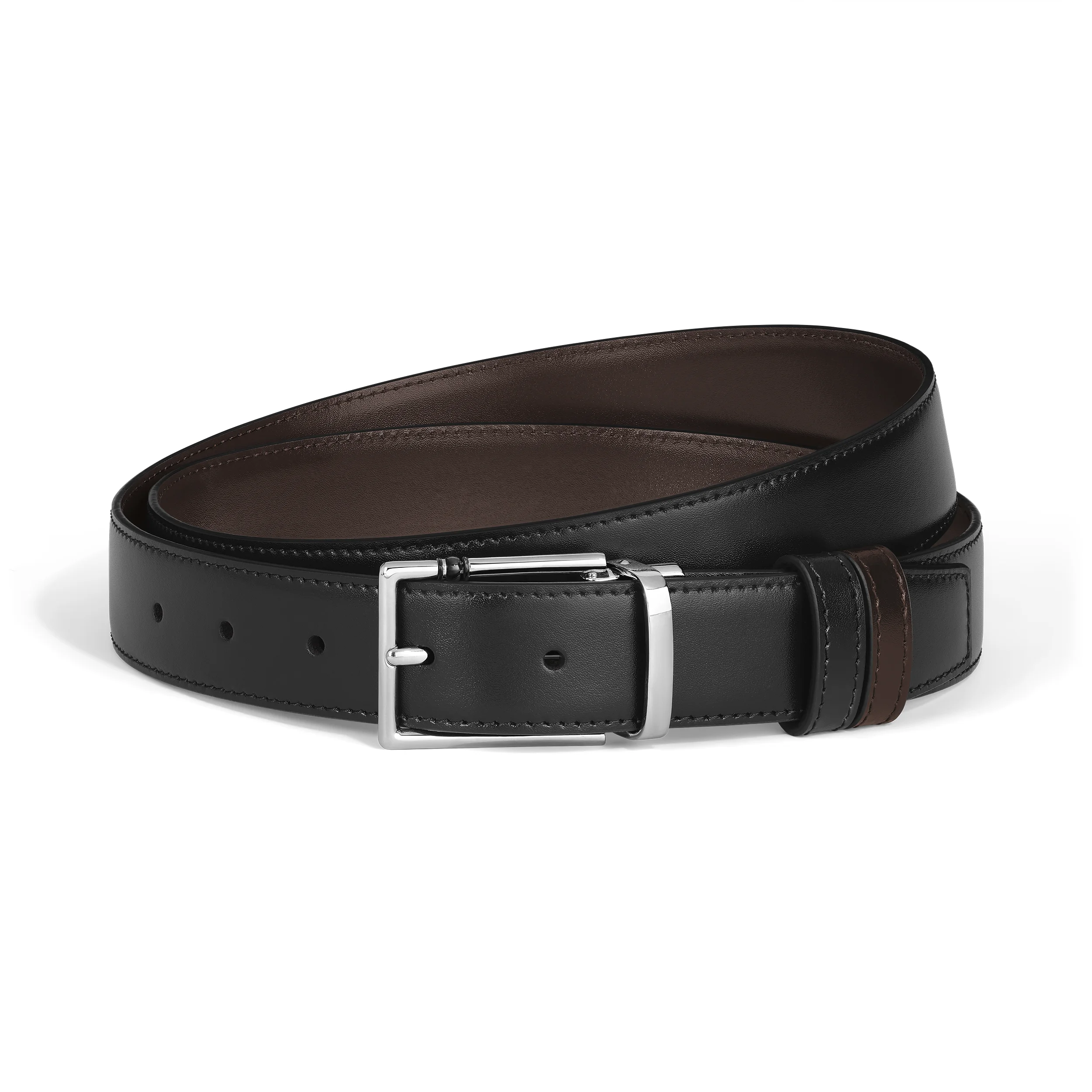 30 MM REVERSIBLE BELT IN LEATHER WITH RECTANGULAR MEISTERSTÜCK BUCKLE - 1