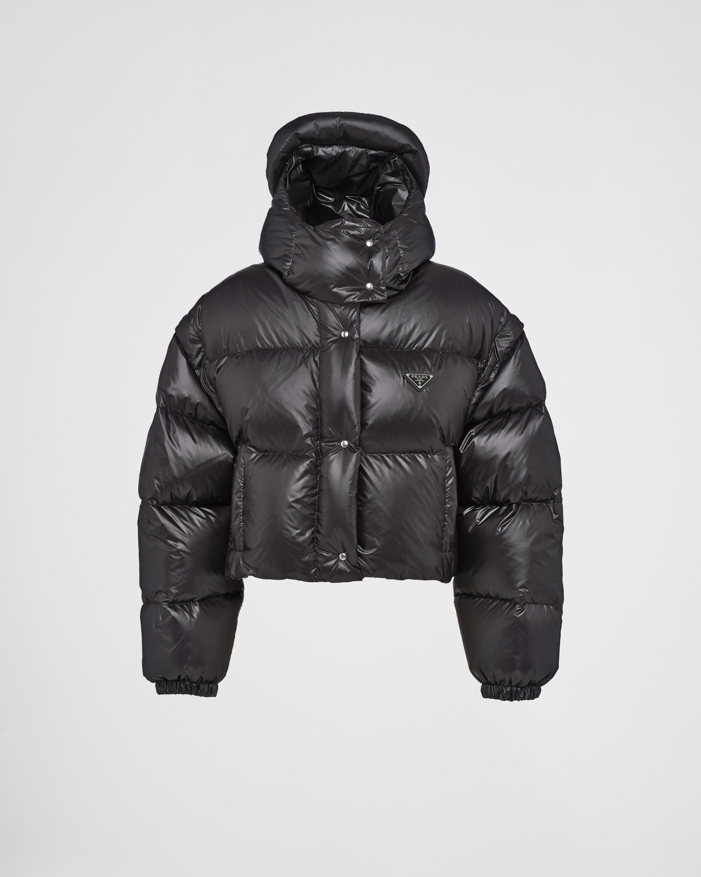 Re-Nylon convertible cropped down jacket - 1
