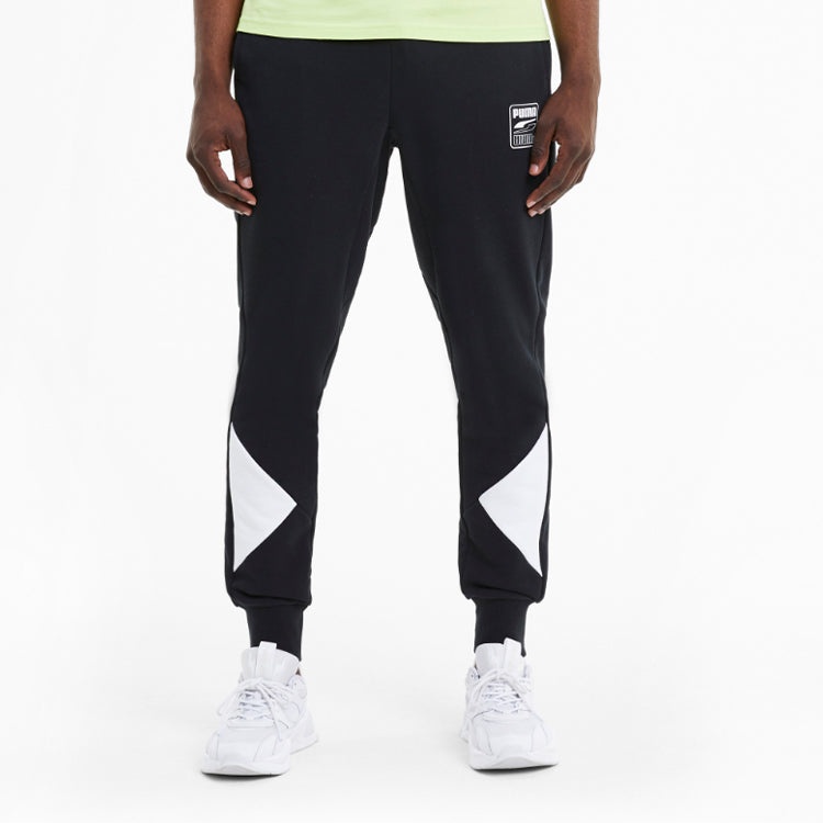 PUMA Rebel Block Pants 'Black White' 585290-01 - 4