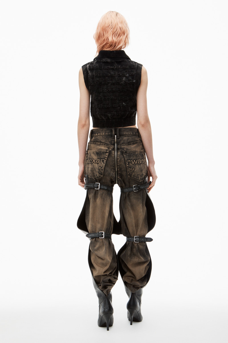 3D Logo Knit Vest in Cotton 4