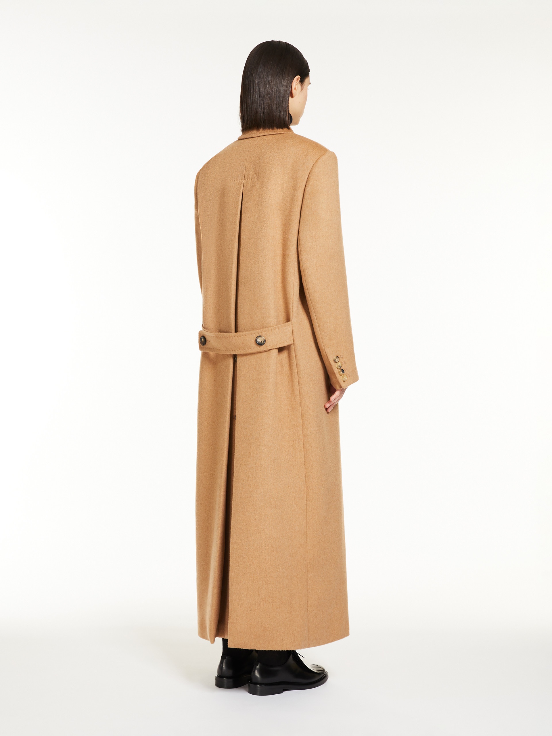 Max Mara FUNGO Double-breasted camel coat | REVERSIBLE