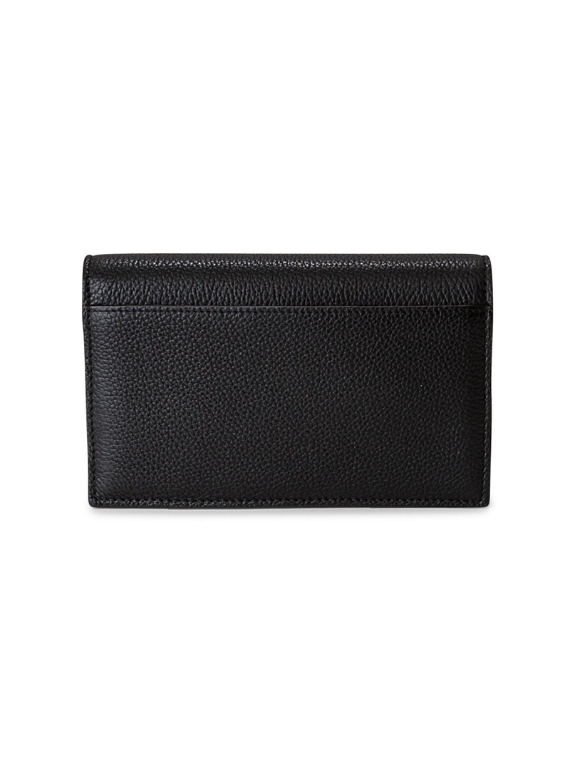 Women's Mini Anouk Envelope Leather Crossbody Bag - Black 3