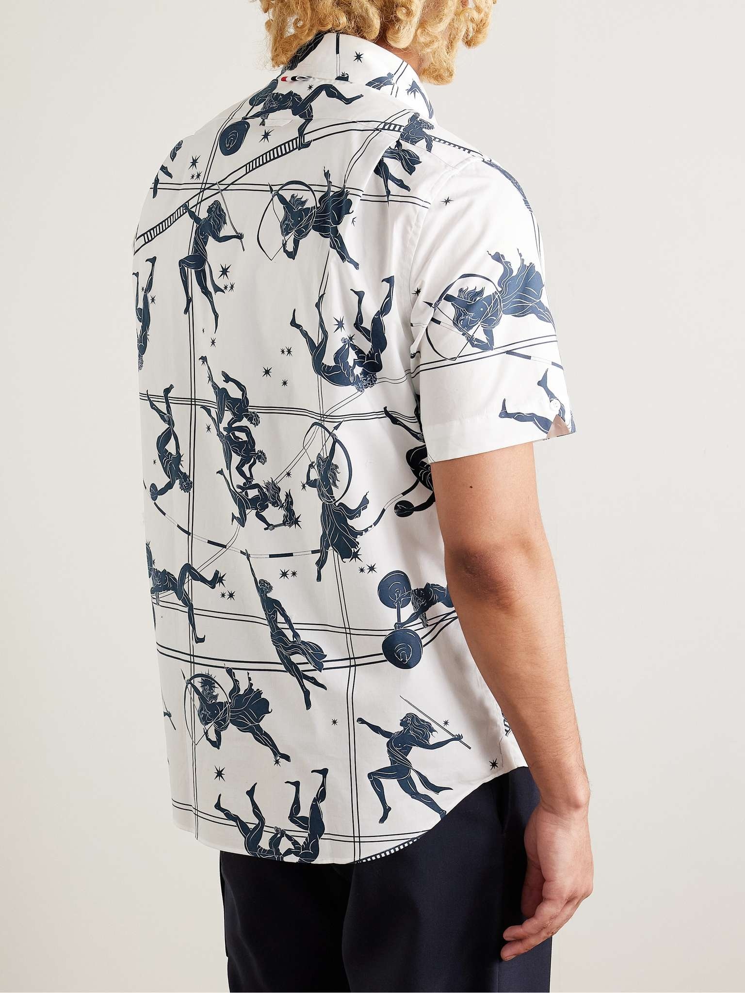 Button-Down Collar Printed Cotton-Poplin Shirt - 3