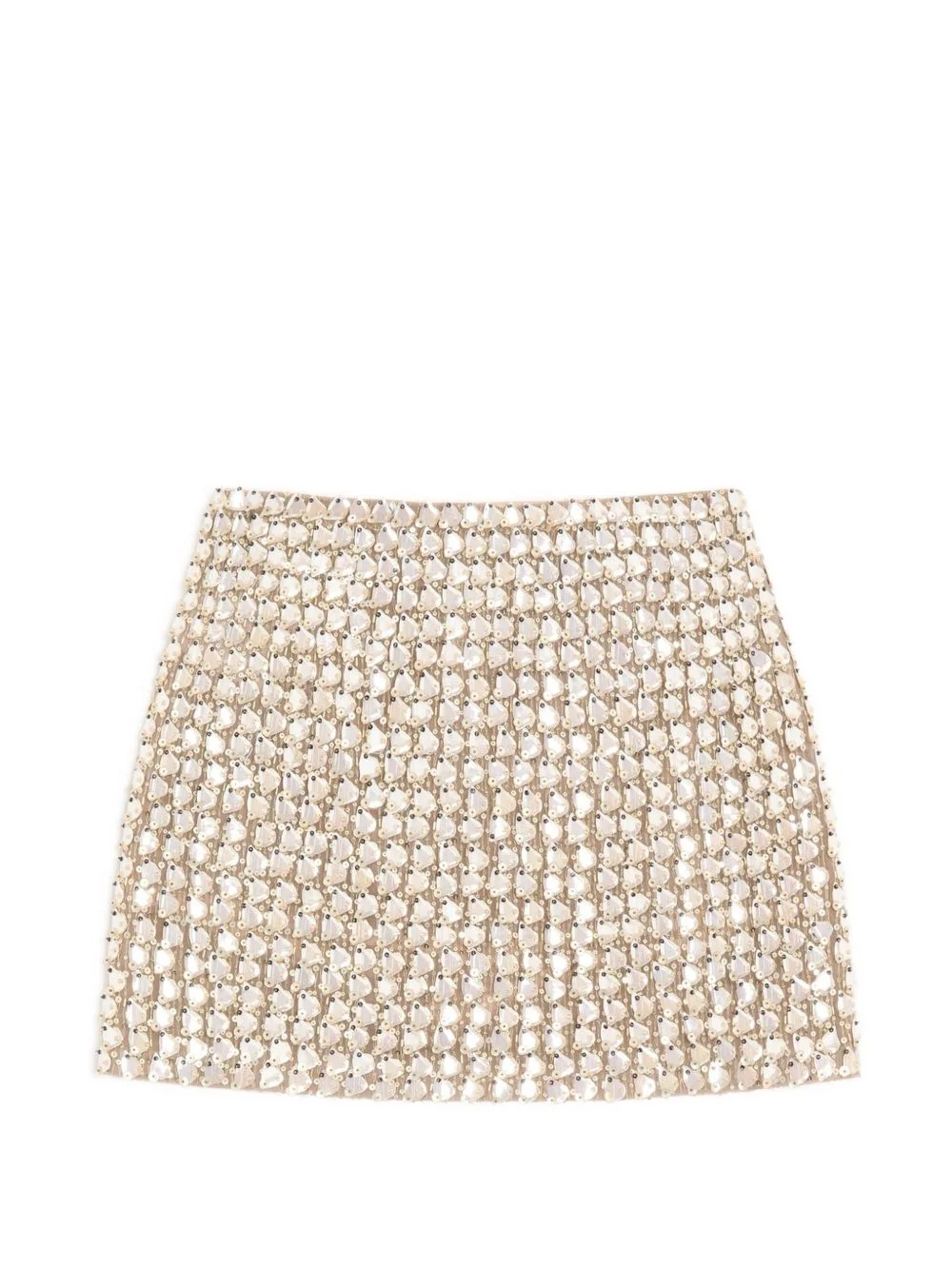 mini mini skirt in embroidered organza - 1