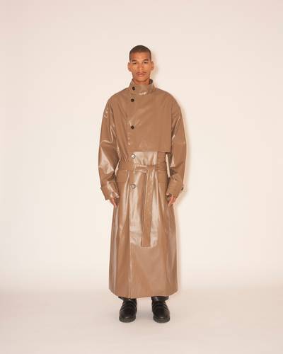 Nanushka DEZO - Asymmetric trench coat - Brown outlook