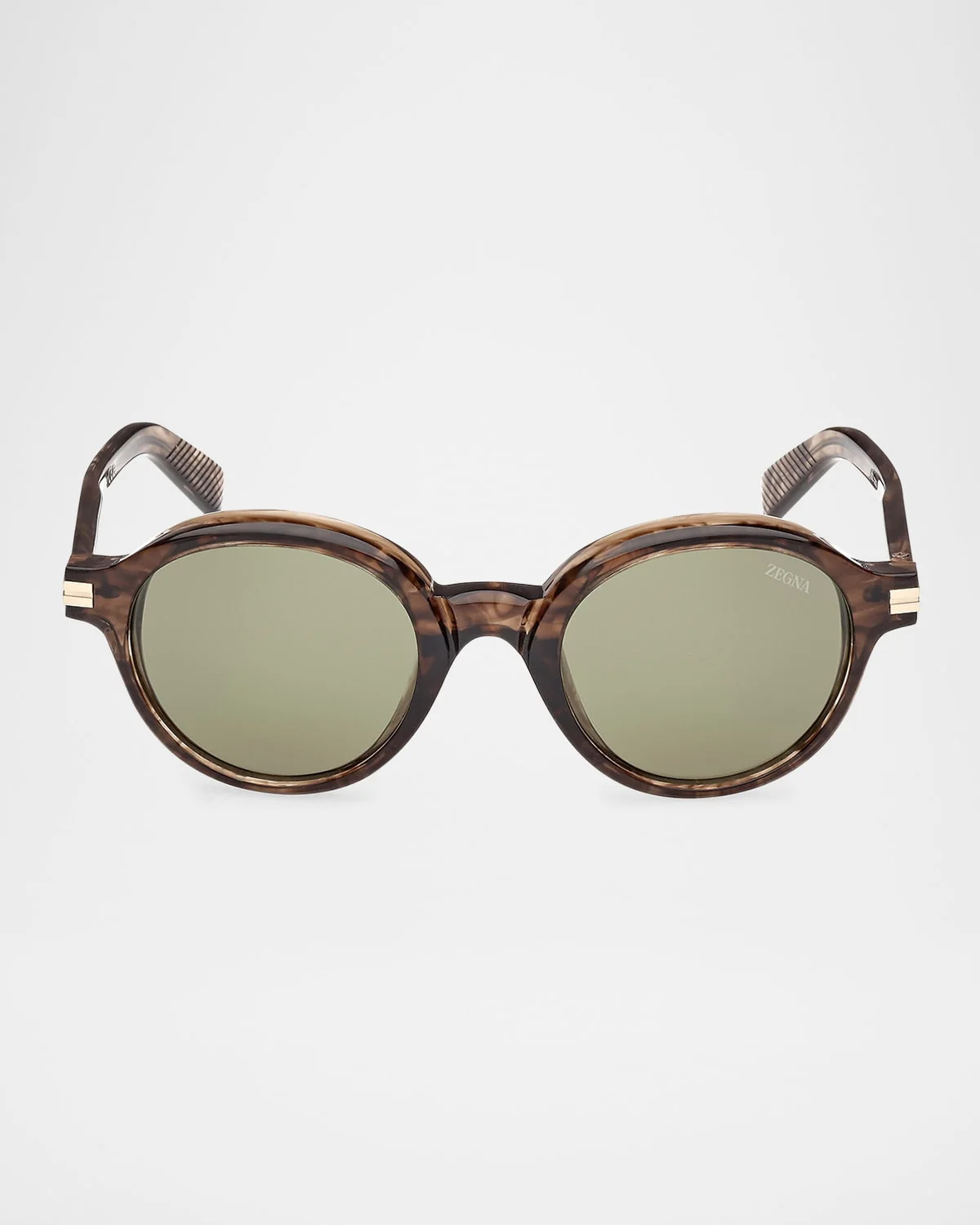 Men's Round Acetate Sunglasses - 1