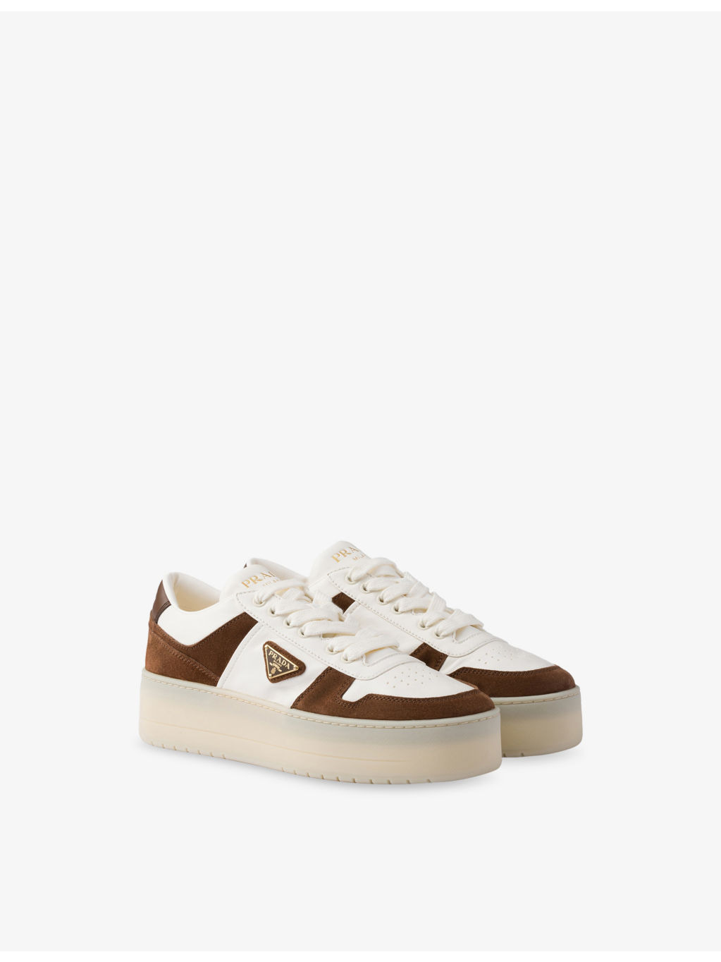Downtown Leather and Suede Trainers - 3
