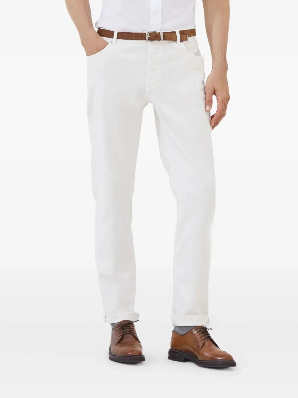 Brunello Cucinelli Men Lightweight Denim Pants - 3