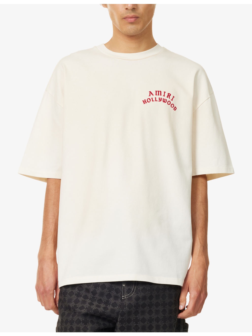 Holly Text-Print Cotton T-Shirt - 3