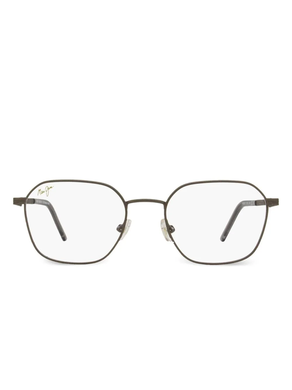 geometric-frame glasses - 1
