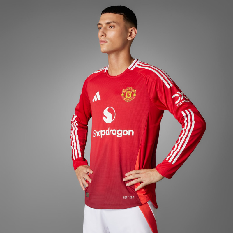 adidas Manchester United 24/25 Long Sleeve Home Authentic Jersey outlook