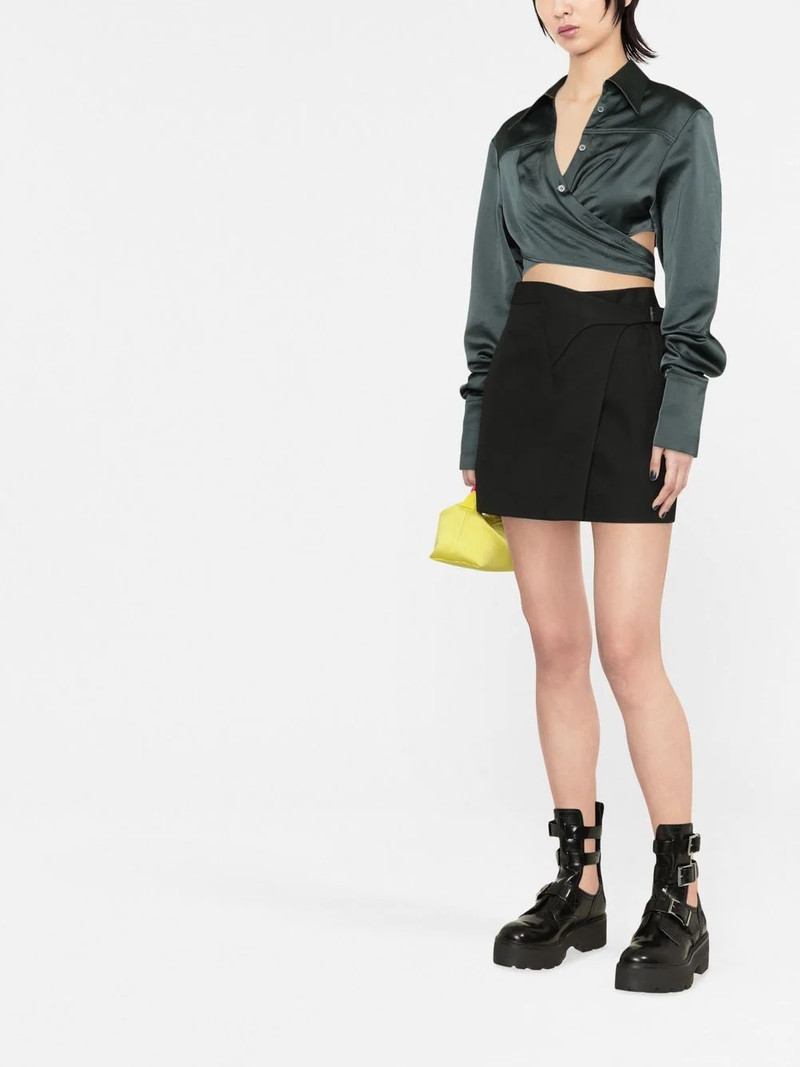 Ambush WRAPPED CROP SHIRT GREEN GABLES NO COLOR outlook