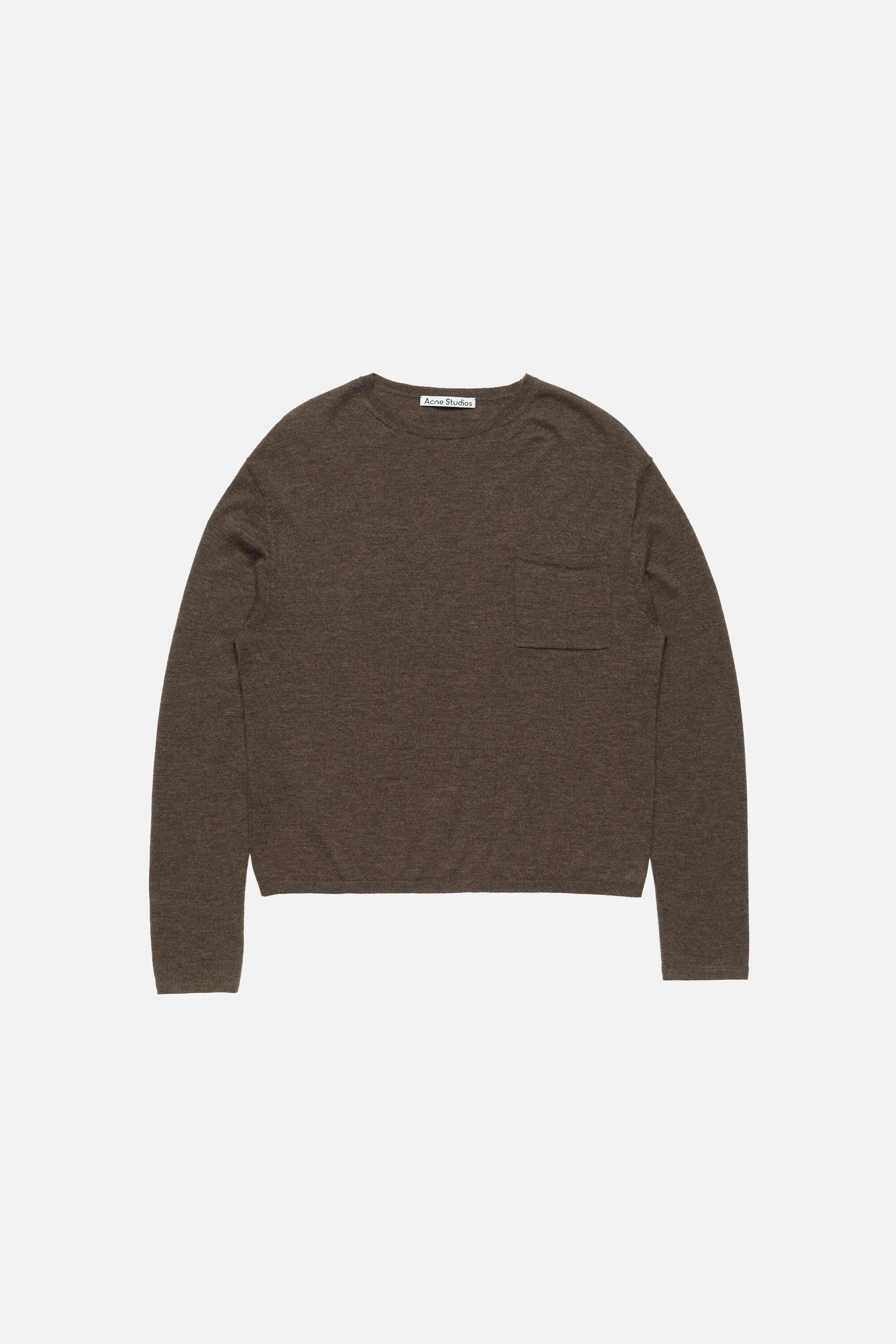 Cashmere knit sweater - Walnut brown - 1