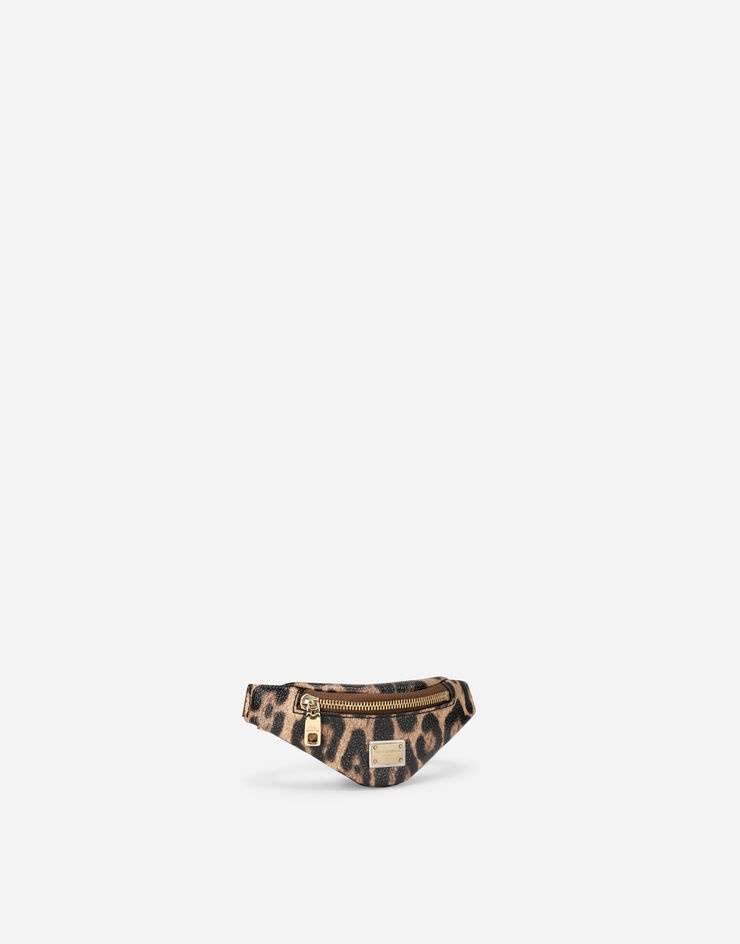 Leopard-print Crespo toiletry bag with branded plate - 3