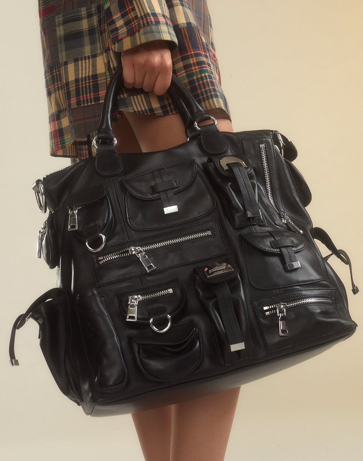 Leather Cargo Pocket Bag - 3