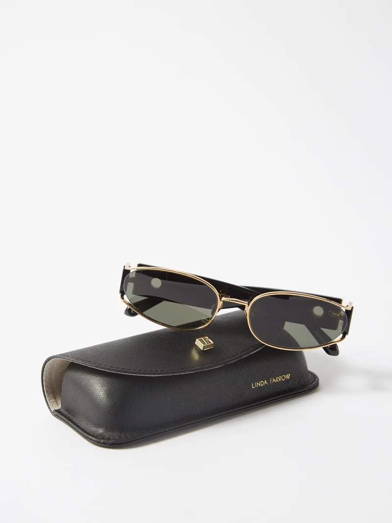 Shelby cat-eye titanium and acetate sunglasses - 12