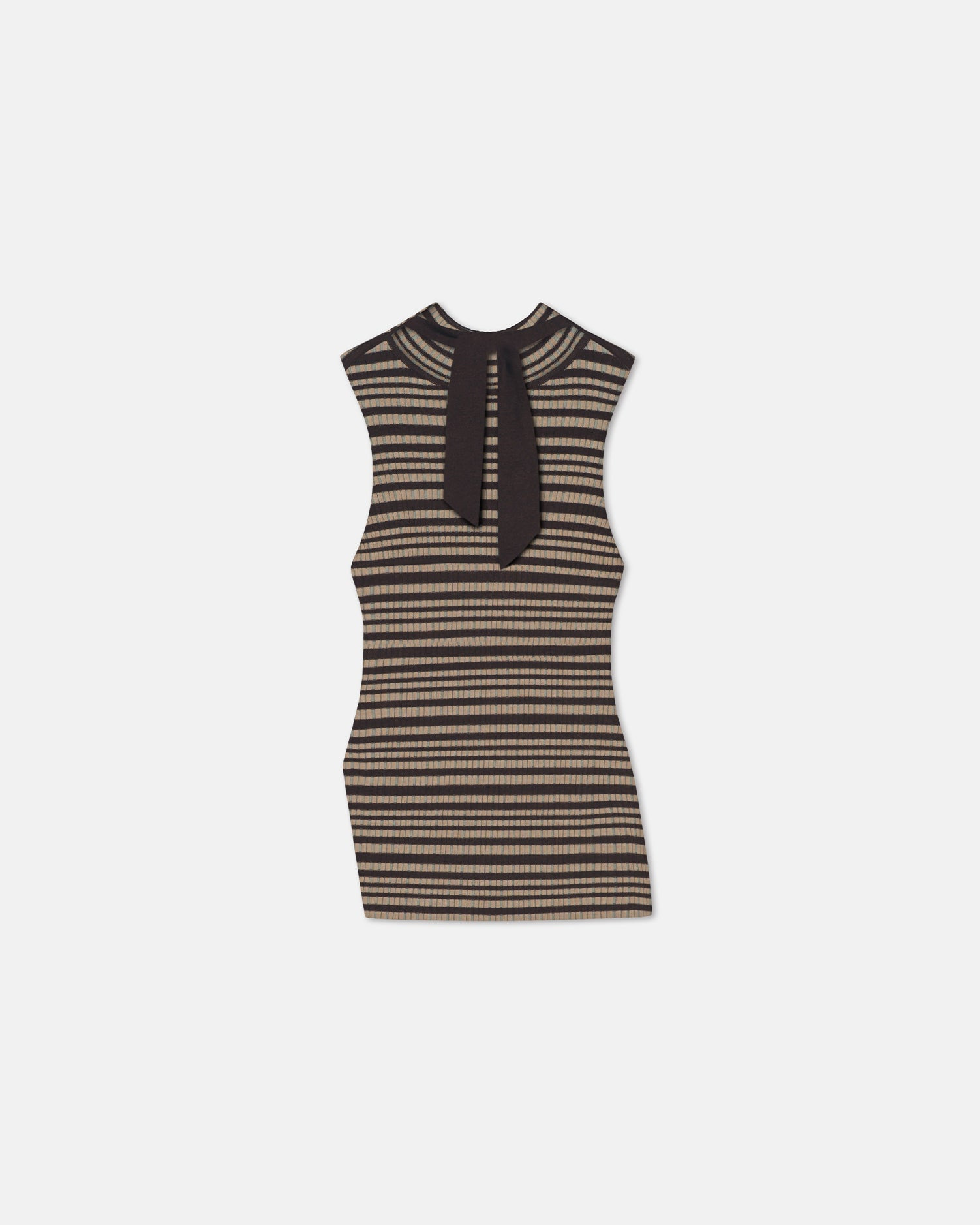 Fine Merino Rib Sleeveless Top - 2