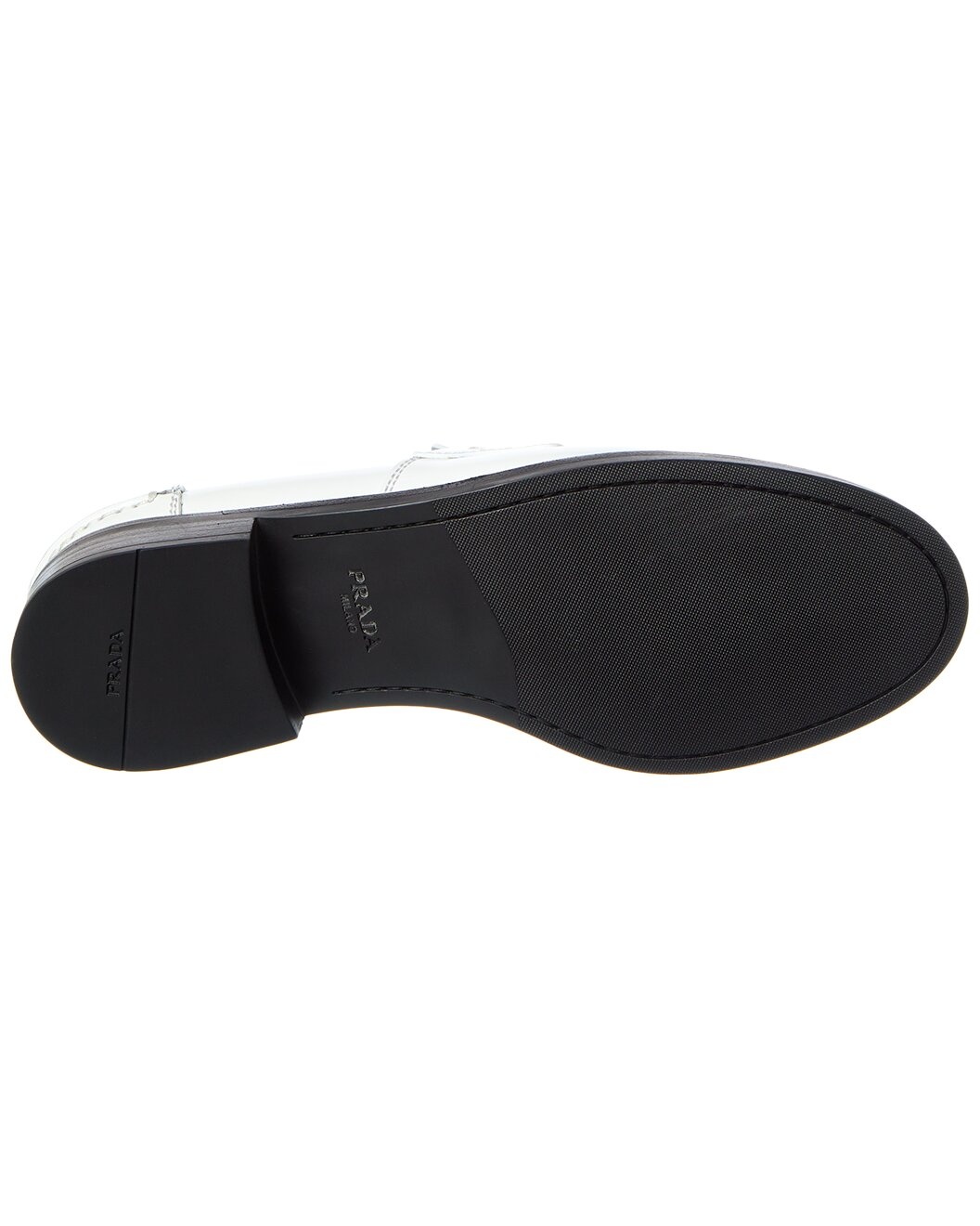 Prada Logo Brushed Leather Loafer - 4