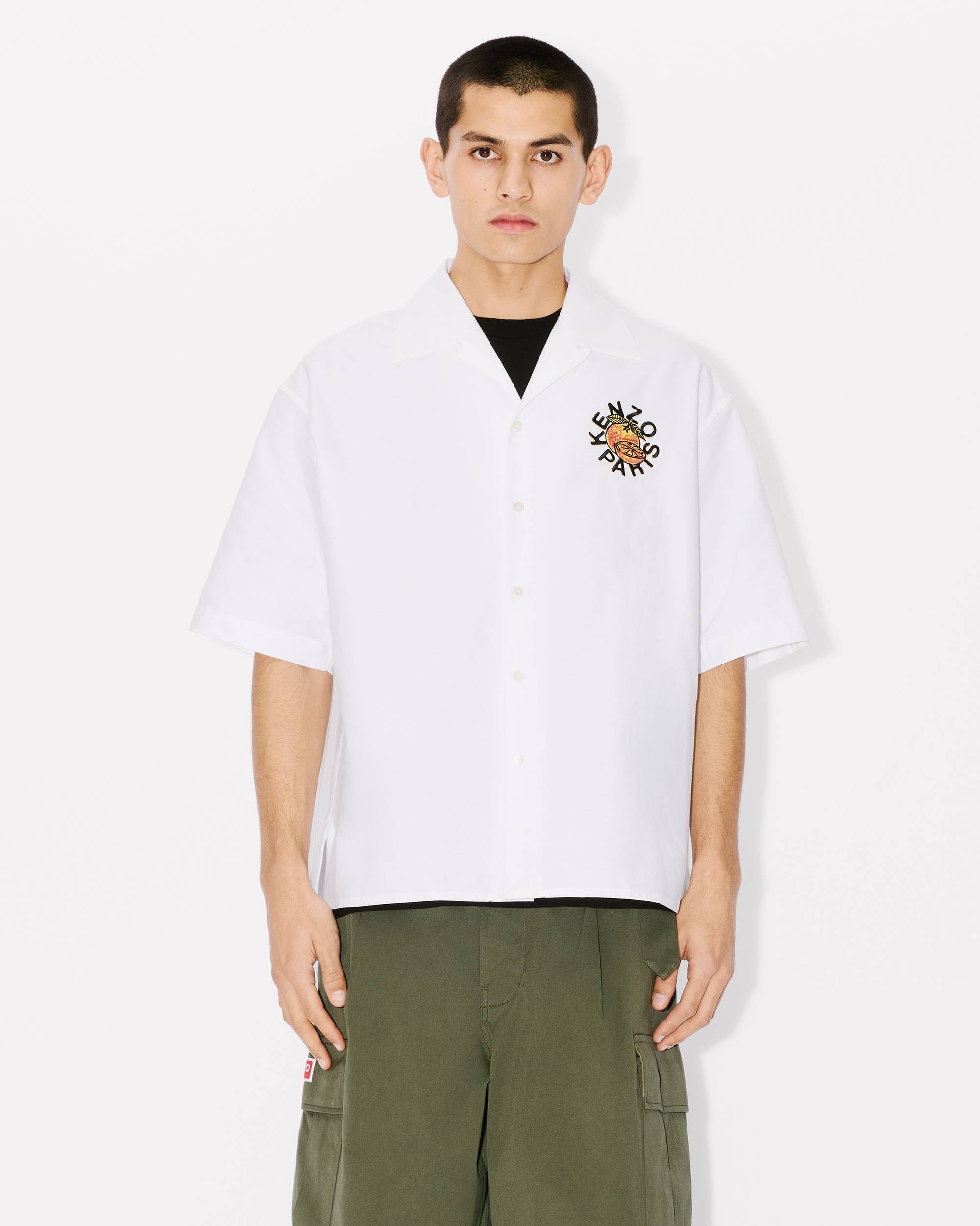 'KENZO Orange' hawaiian shirt - 4