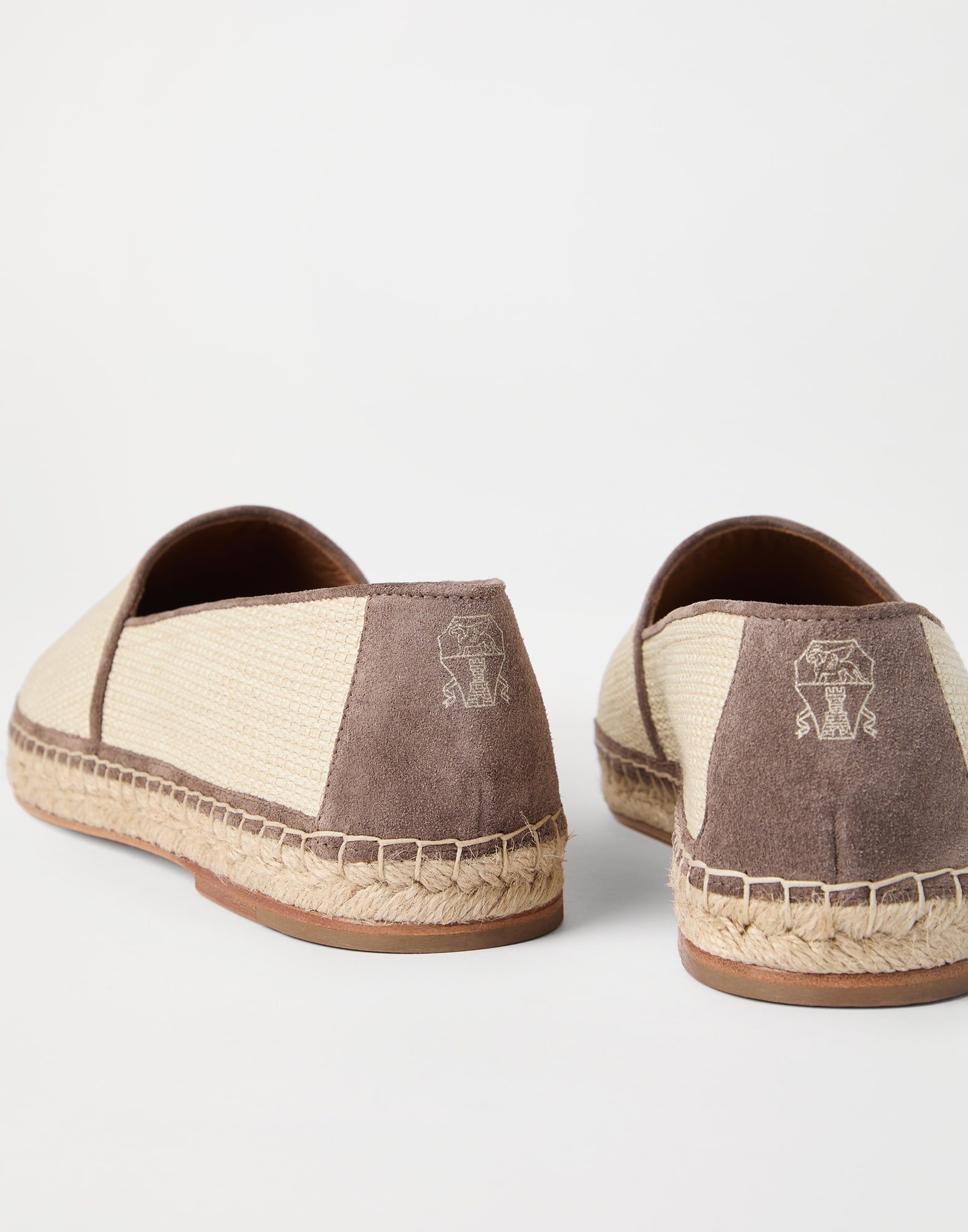 Techno raffia espadrilles with piping - 3
